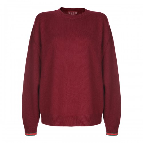 ANCORA RED WOOL KNITWEAR