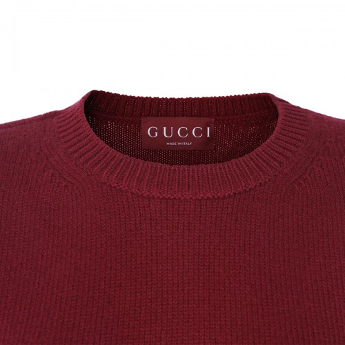 ANCORA RED WOOL KNITWEAR