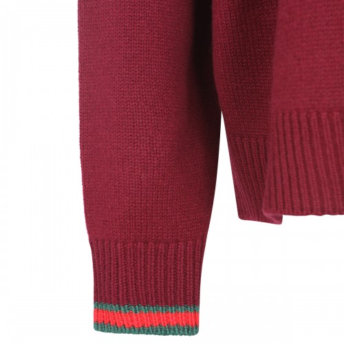 ANCORA RED WOOL KNITWEAR