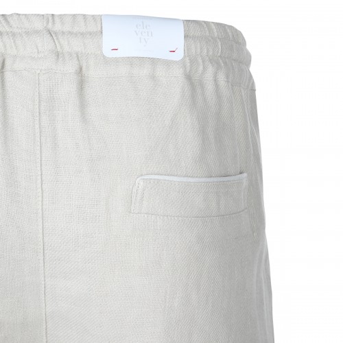 SAND LINEN SHORTS