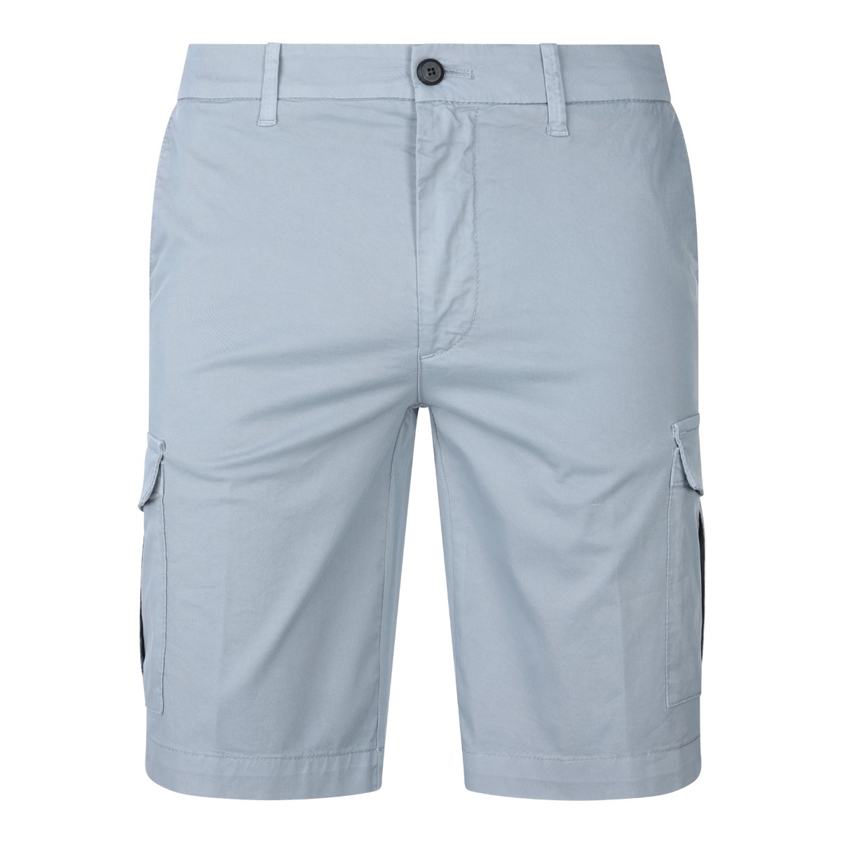 LIGHT BLUE COTTON SHORTS