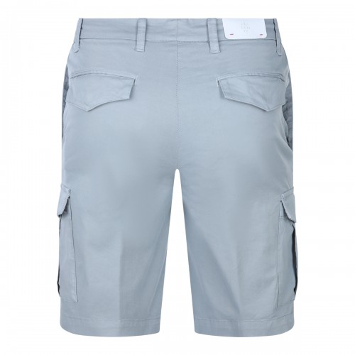 LIGHT BLUE COTTON SHORTS