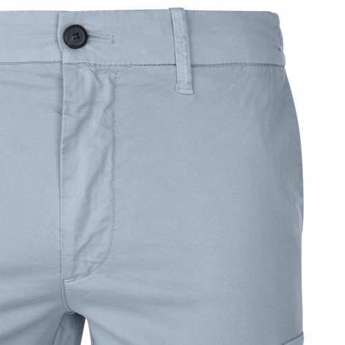 LIGHT BLUE COTTON SHORTS