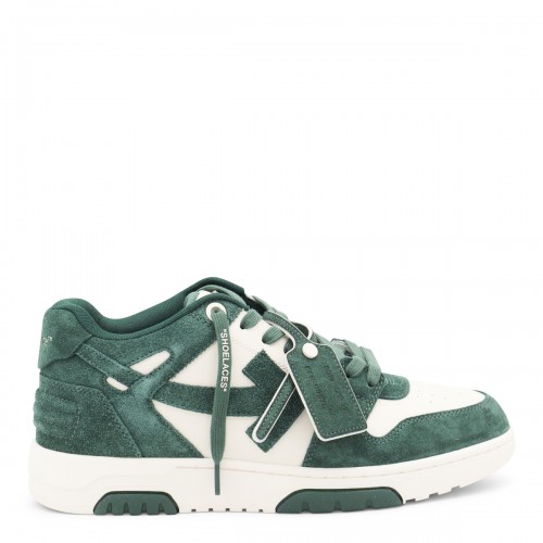 GREEN LEATHER OUT OF OFFICE SNEAKERS