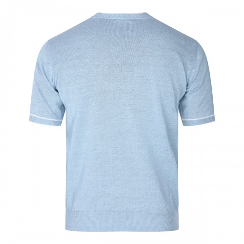 BLUE LINEN T-SHIRT