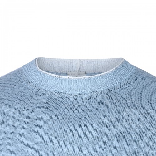 BLUE LINEN T-SHIRT