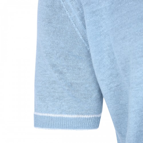 BLUE LINEN T-SHIRT