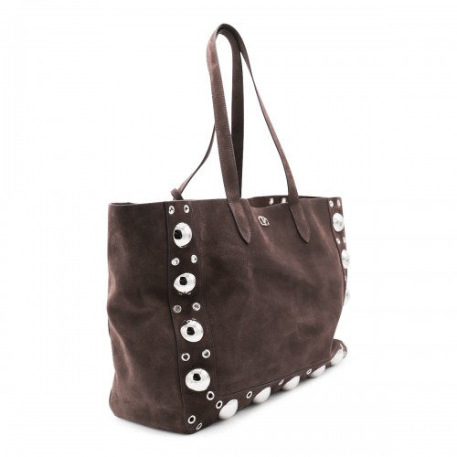 BROWN SUEDE NELLCOTE TOTES