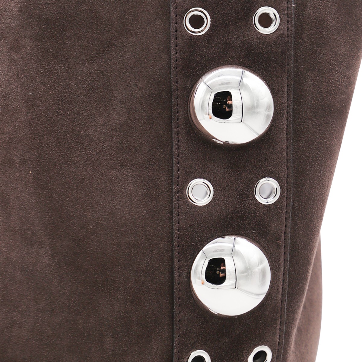 BROWN SUEDE NELLCOTE TOTES BROWN SUEDE NELLCOTE TOTES