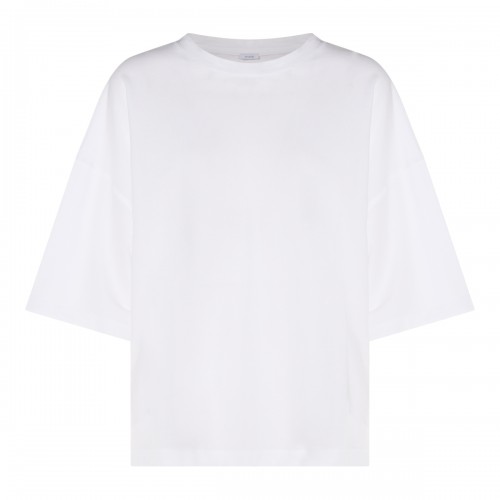 WHITE COTTON T-SHIRT