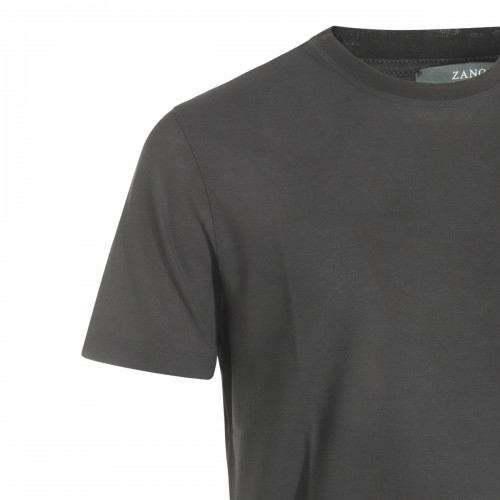 BLACK COTTON T-SHIRT