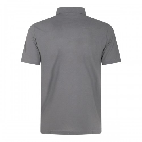 GREY COTTON POLO SHIRT