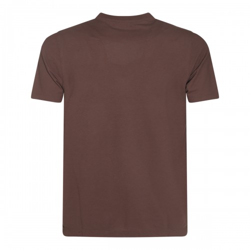 DARK BROWN COTTON T-SHIRT