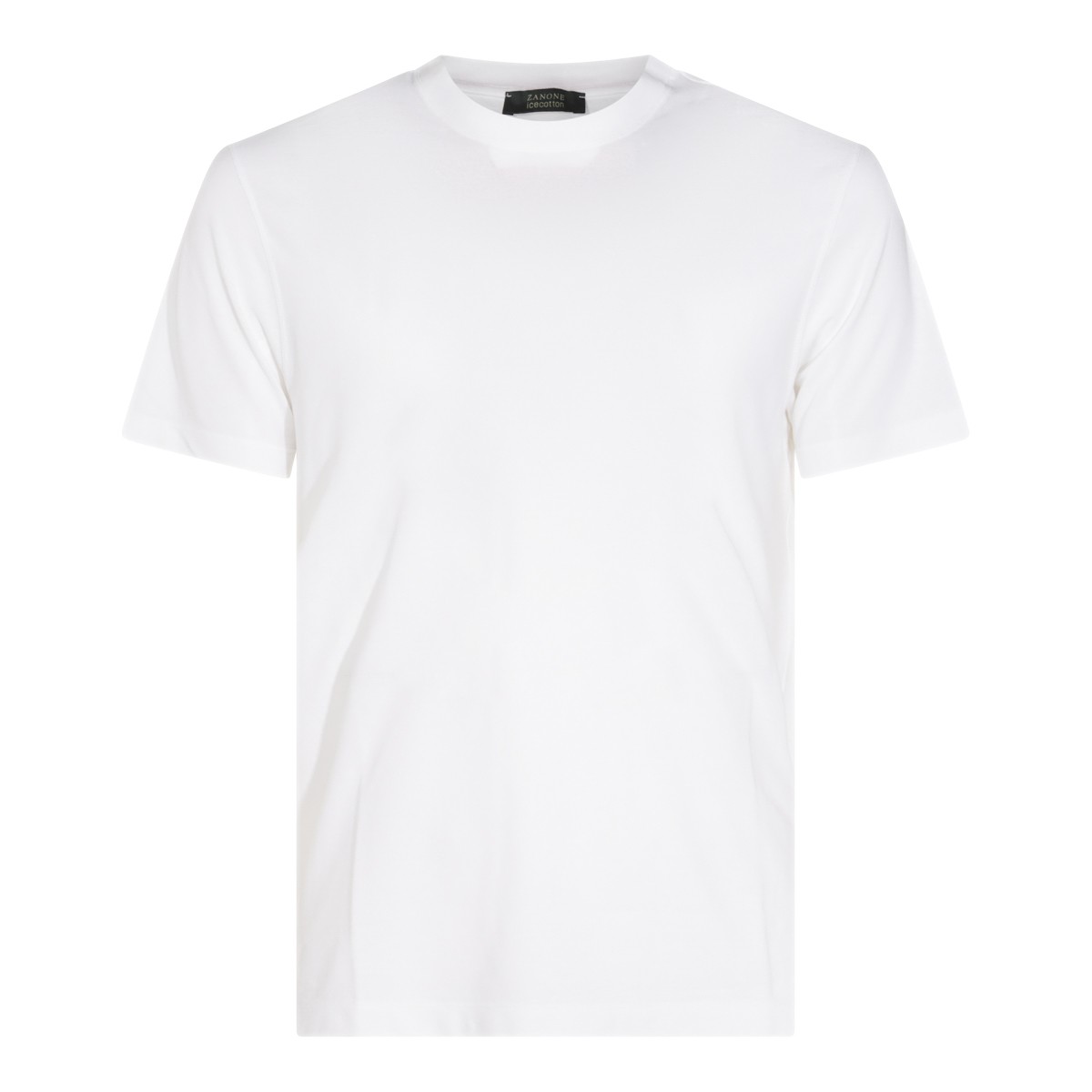 WHITE COTTON T-SHIRT