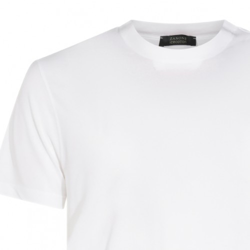 WHITE COTTON T-SHIRT