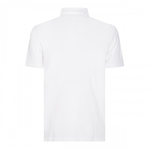 WHITE COTTON POLO SHIRT