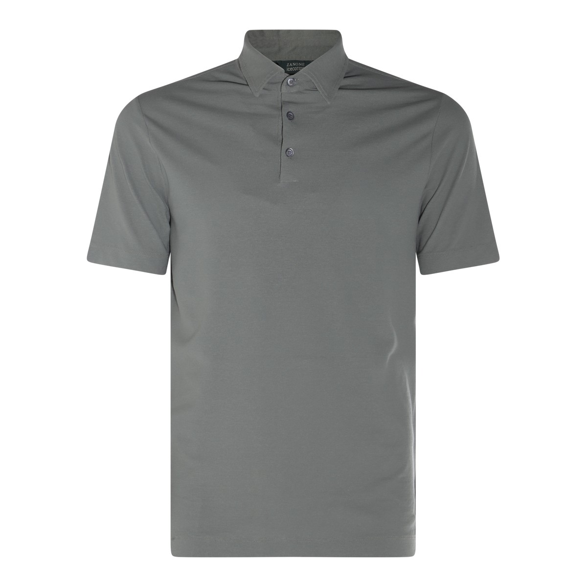 DARK GREEN COTTON POLO SHIRT