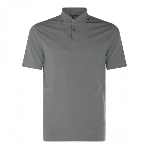 DARK GREEN COTTON POLO SHIRT