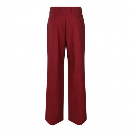 RED WOOL PANTS 2
