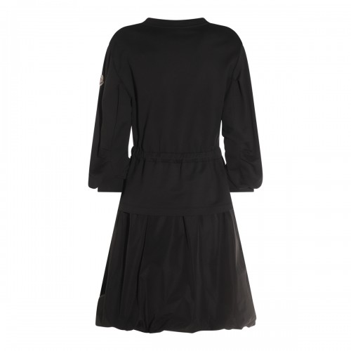 BLACK COTTON MINI DRESS 2