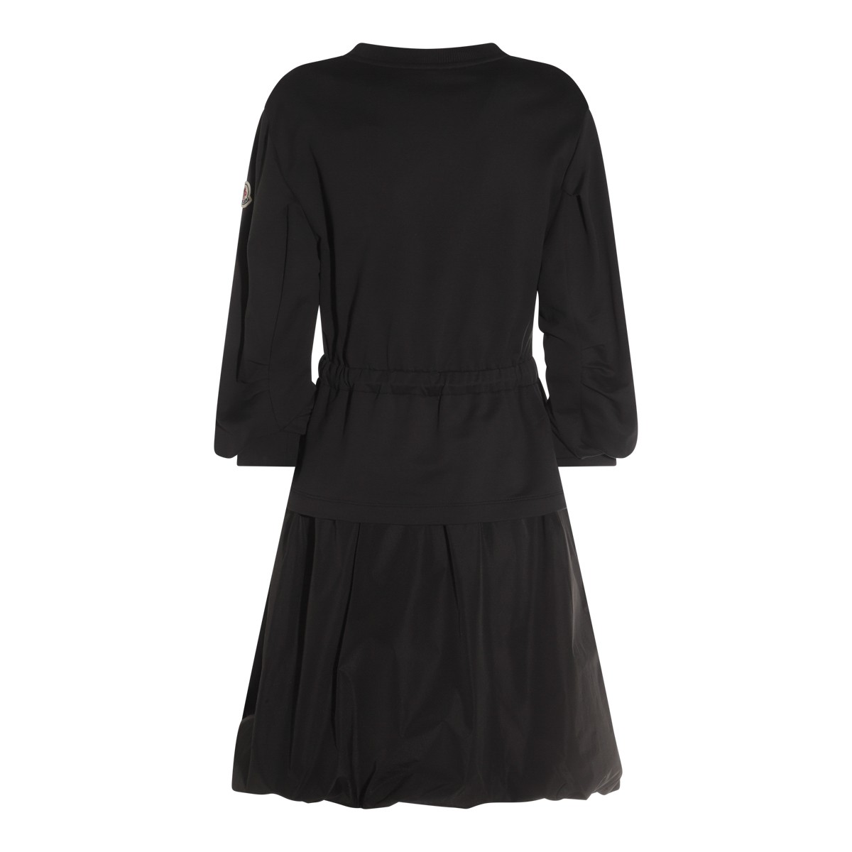 BLACK COTTON MINI DRESS