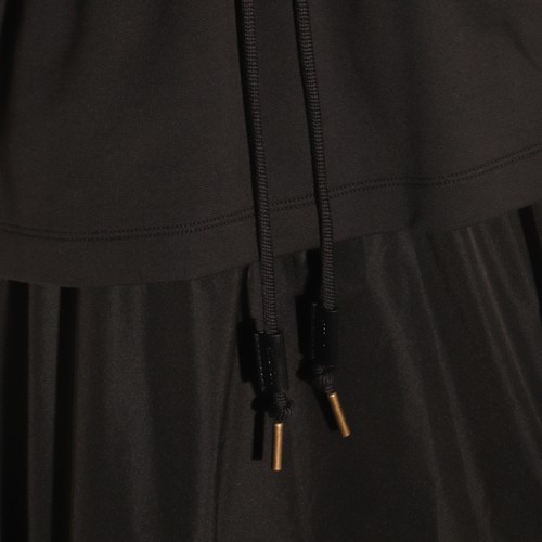 BLACK COTTON MINI DRESS