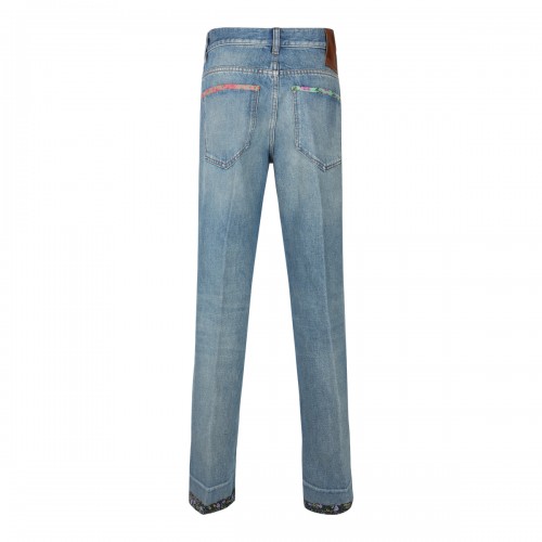 BLUE COTTON DENIM JEANS 2