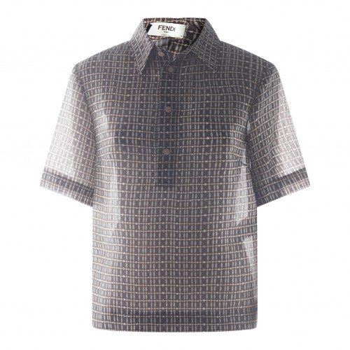 GREY SILK SHIRT