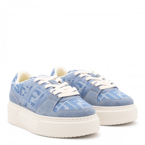 BLUE LEATHER SNEAKERS