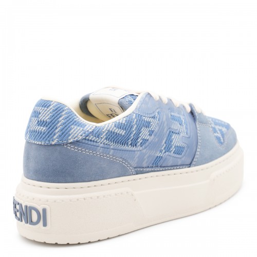 BLUE LEATHER SNEAKERS