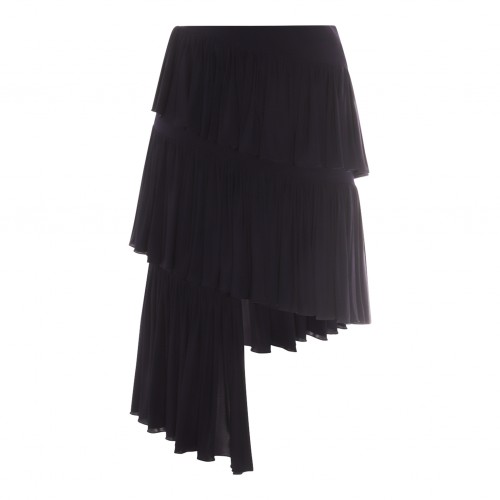 BLACK VISCOSE SKIRT