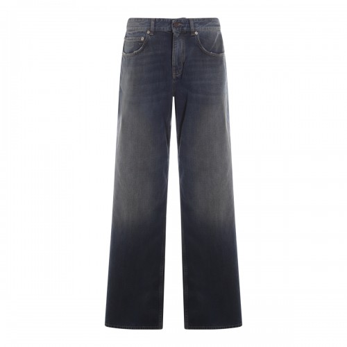 DARK BLUE COTTON DENIM JEANS