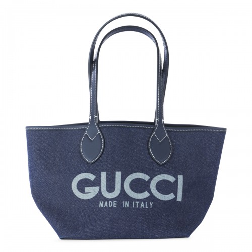 BLUE DENIM TOTISSIMA REVERSIBLE TOTES