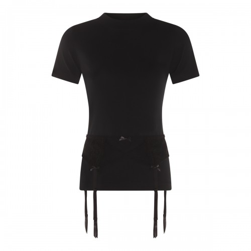 BLACK COTTON T-SHIRT