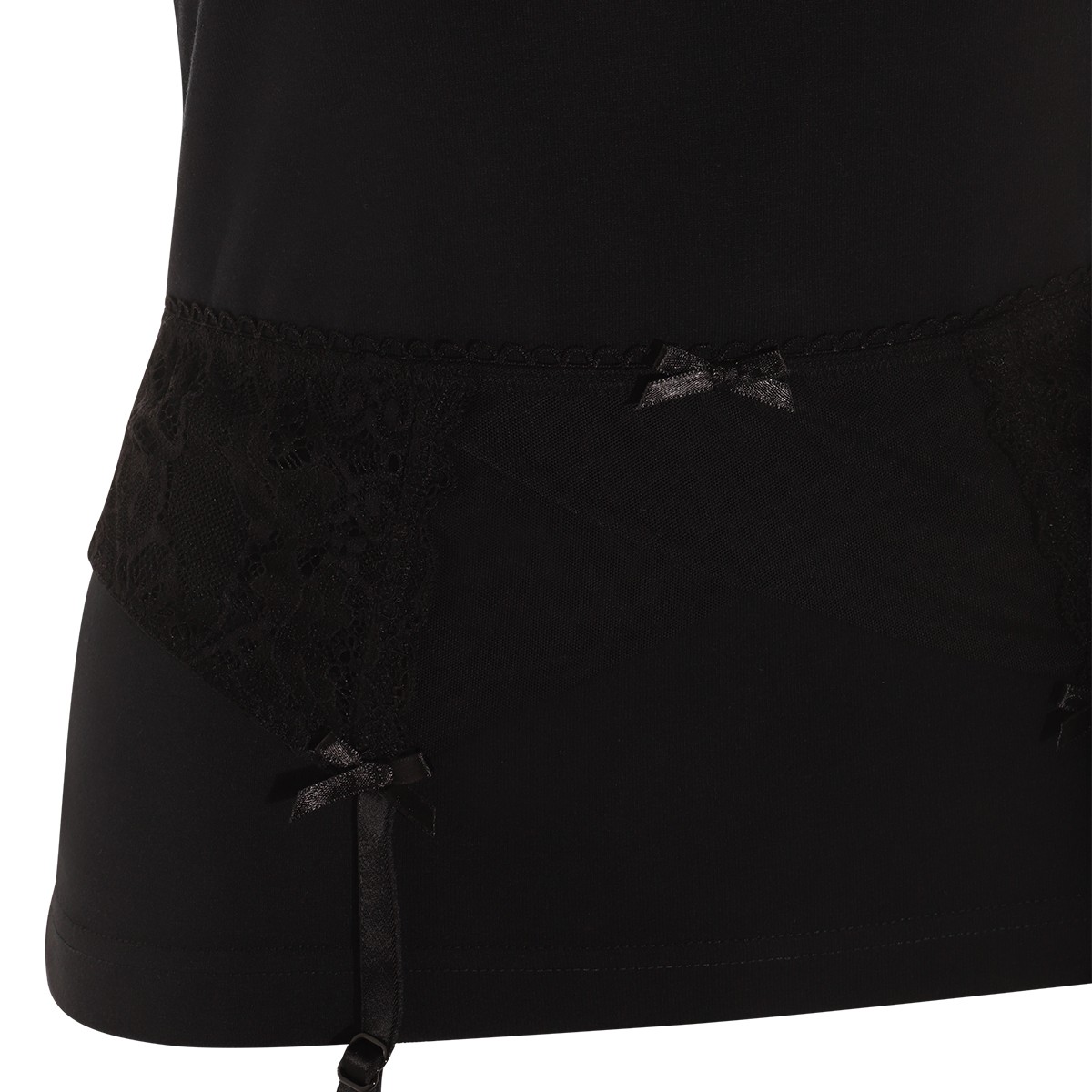 BLACK COTTON T-SHIRT