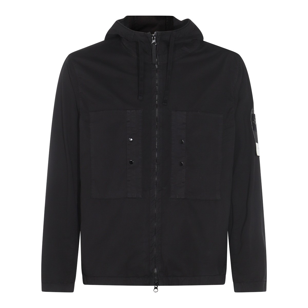 BLACK COTTON CASUAL JACKET