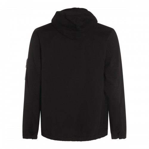 BLACK COTTON CASUAL JACKET