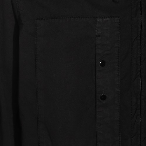 BLACK COTTON CASUAL JACKET