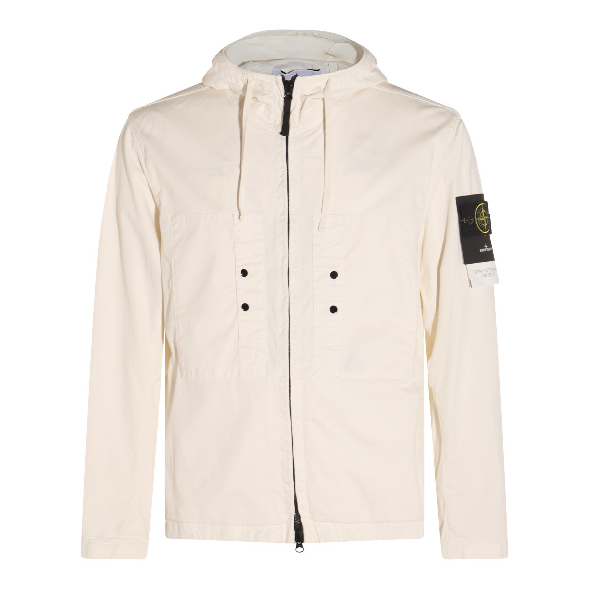 IVORY COTTON CASUAL JACKET