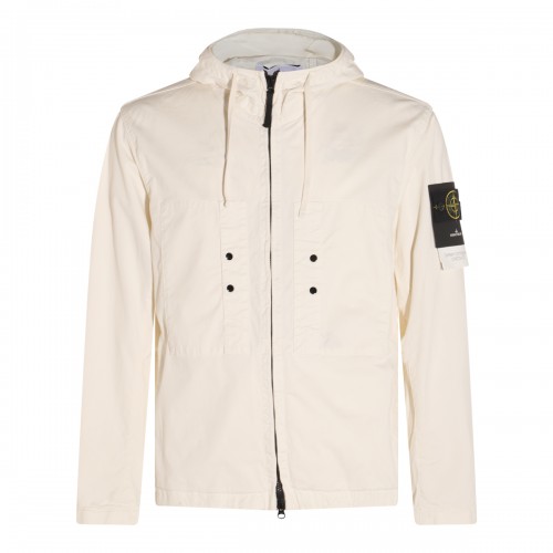 IVORY COTTON CASUAL JACKET