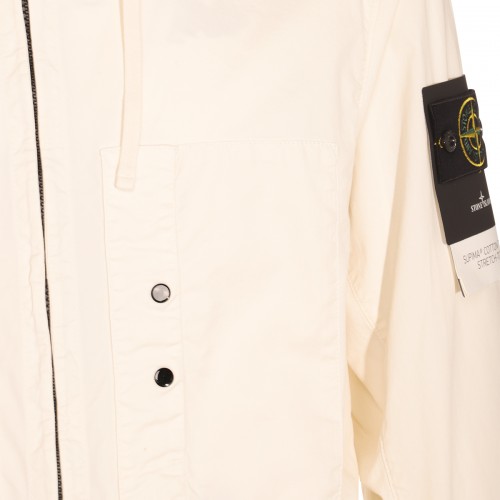 IVORY COTTON CASUAL JACKET