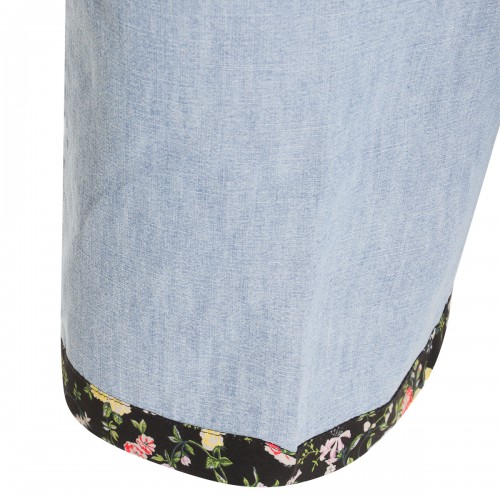 LIGHT BLUE COTTON SHORTS