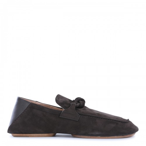 DARK BROWN LEATHER LOAFERS