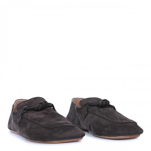 DARK BROWN LEATHER LOAFERS