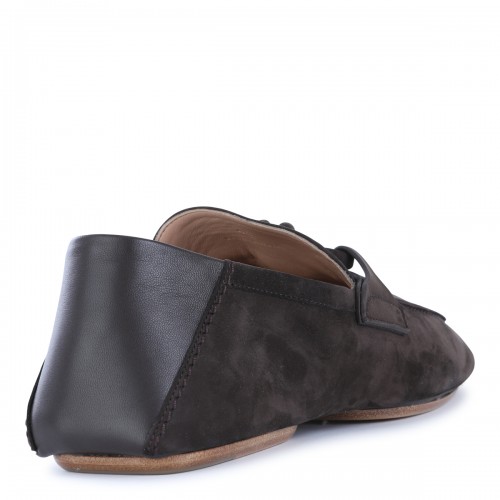 DARK BROWN LEATHER LOAFERS