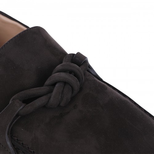 DARK BROWN LEATHER LOAFERS