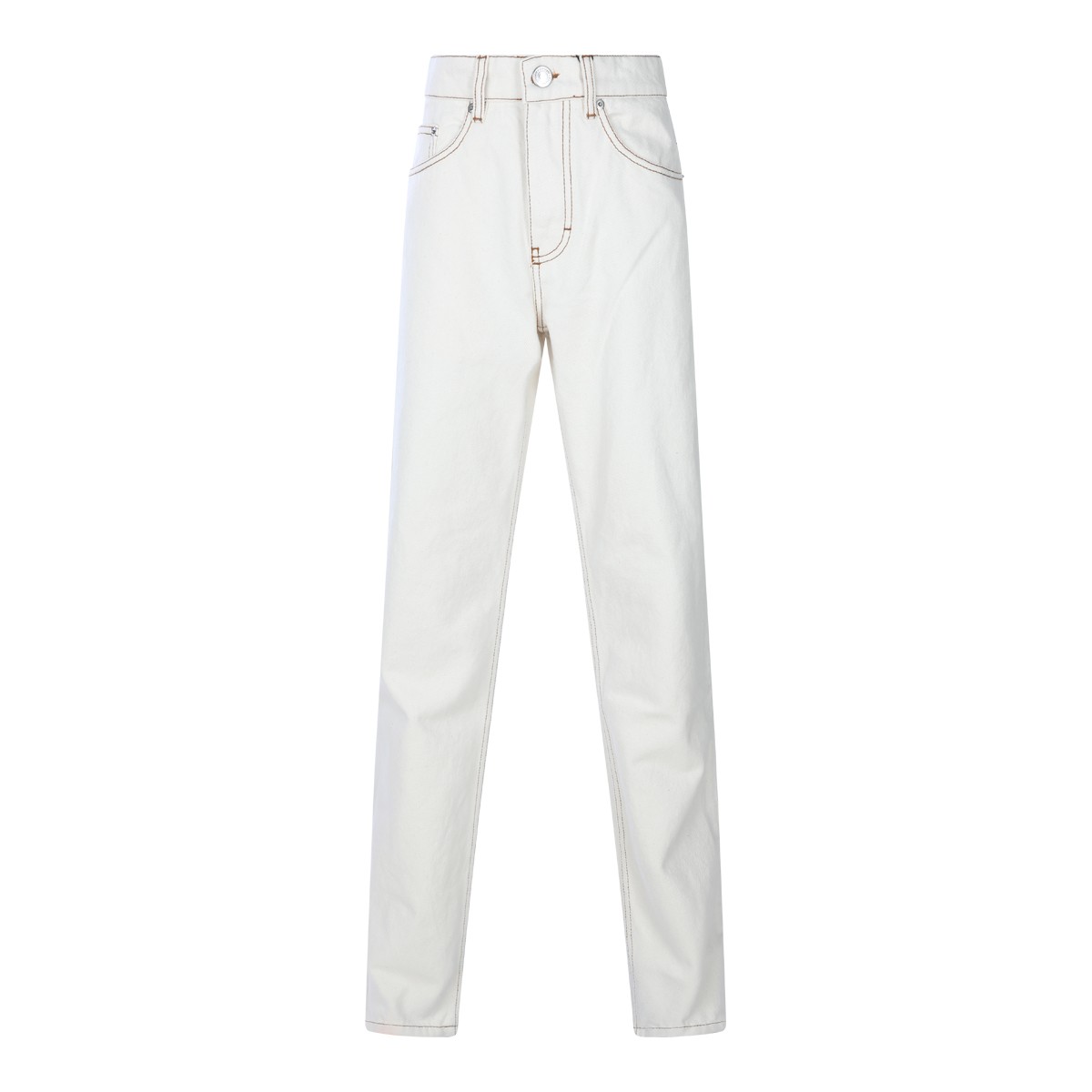 WHITE COTTON JEANS