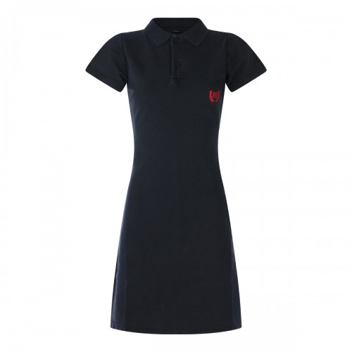 BLACK COTTON MINI DRESS