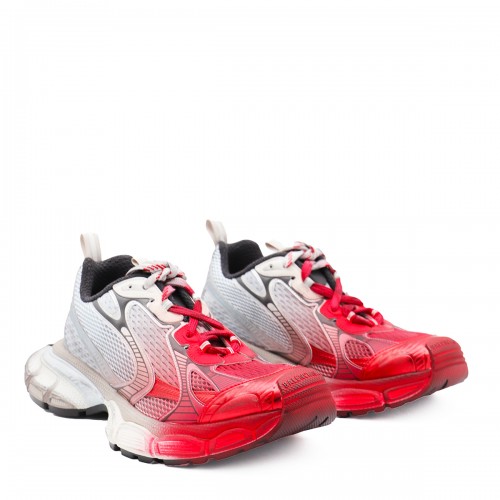 WHITE GREY RED 3XL TOE SPRAY SNEAKERS