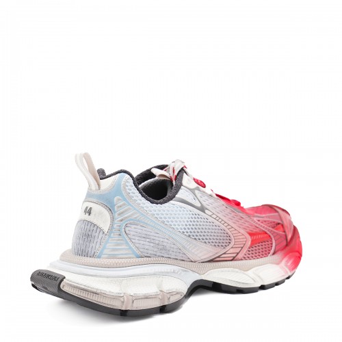 WHITE GREY RED 3XL TOE SPRAY SNEAKERS